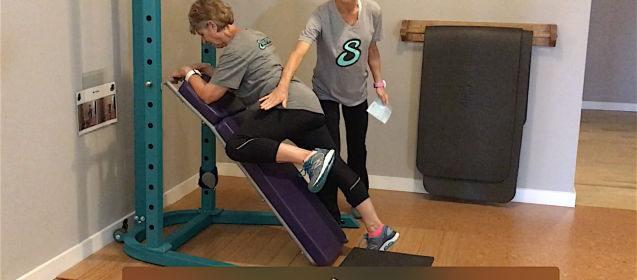 Personal Trainer MasterCoach MaryAnne and Susan In Personal Training Session