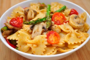 Pasta With Mushroom & Asparagus 7