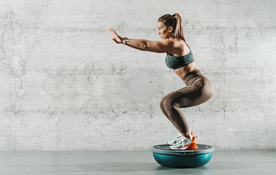 Warming Up With The BOSU Ball